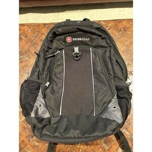 Swiss Gear-Multifunctional Black Bag Durable 18 Inch Laptop Backpack, Travel